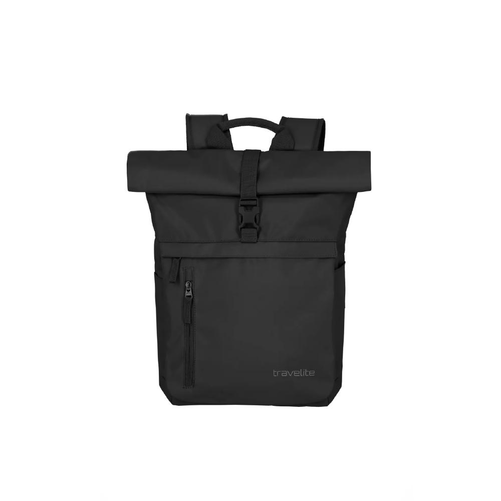 travelite BASICS Rollup Rucksack Schwarz