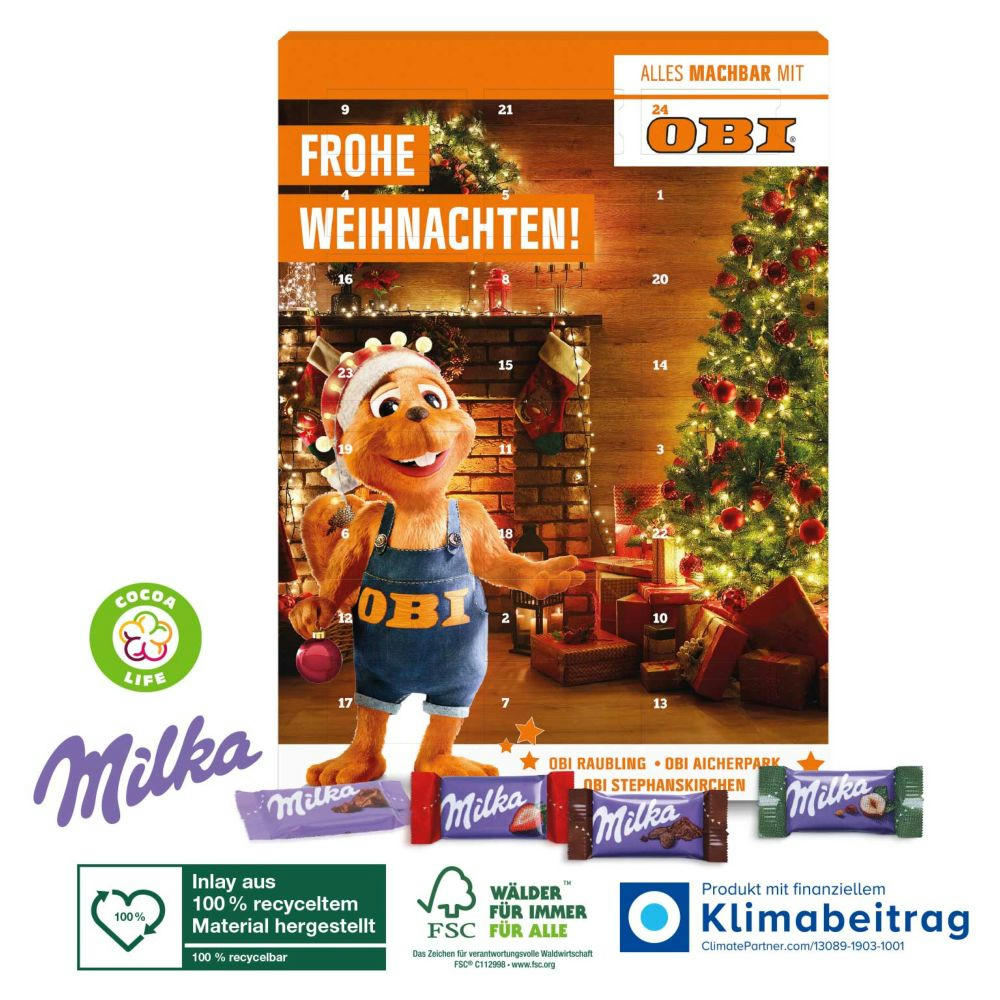 MILKA Wand-Adventskalender