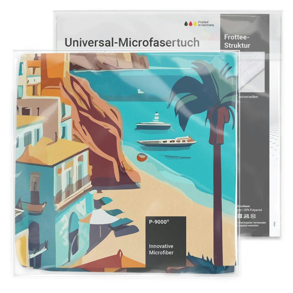 POLYCLEAN Universal-Microfasertuch 30x30 cm, All-Inclusive-Paket