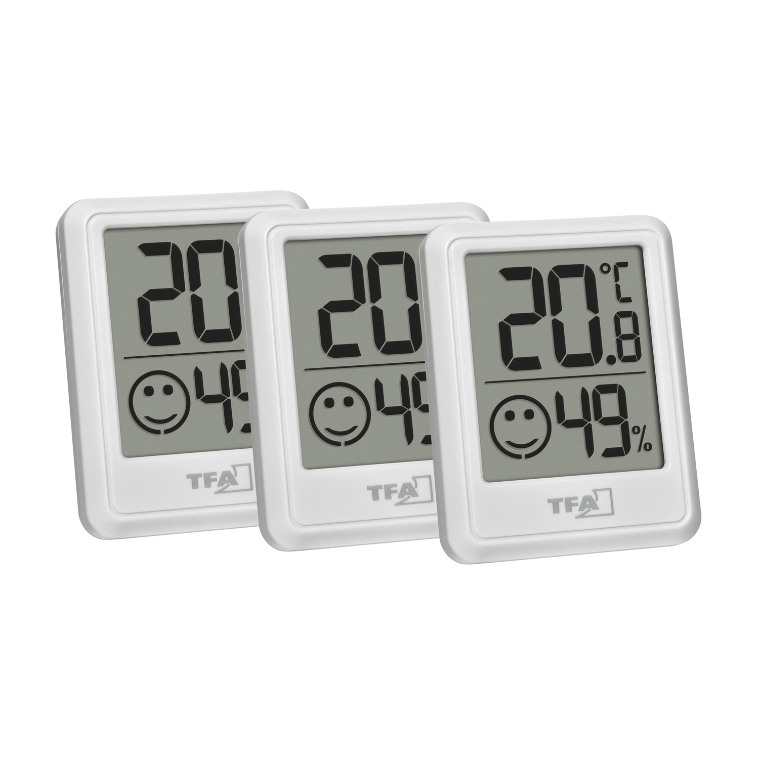 TFA digitales Thermo-Hygrometer 3er Set