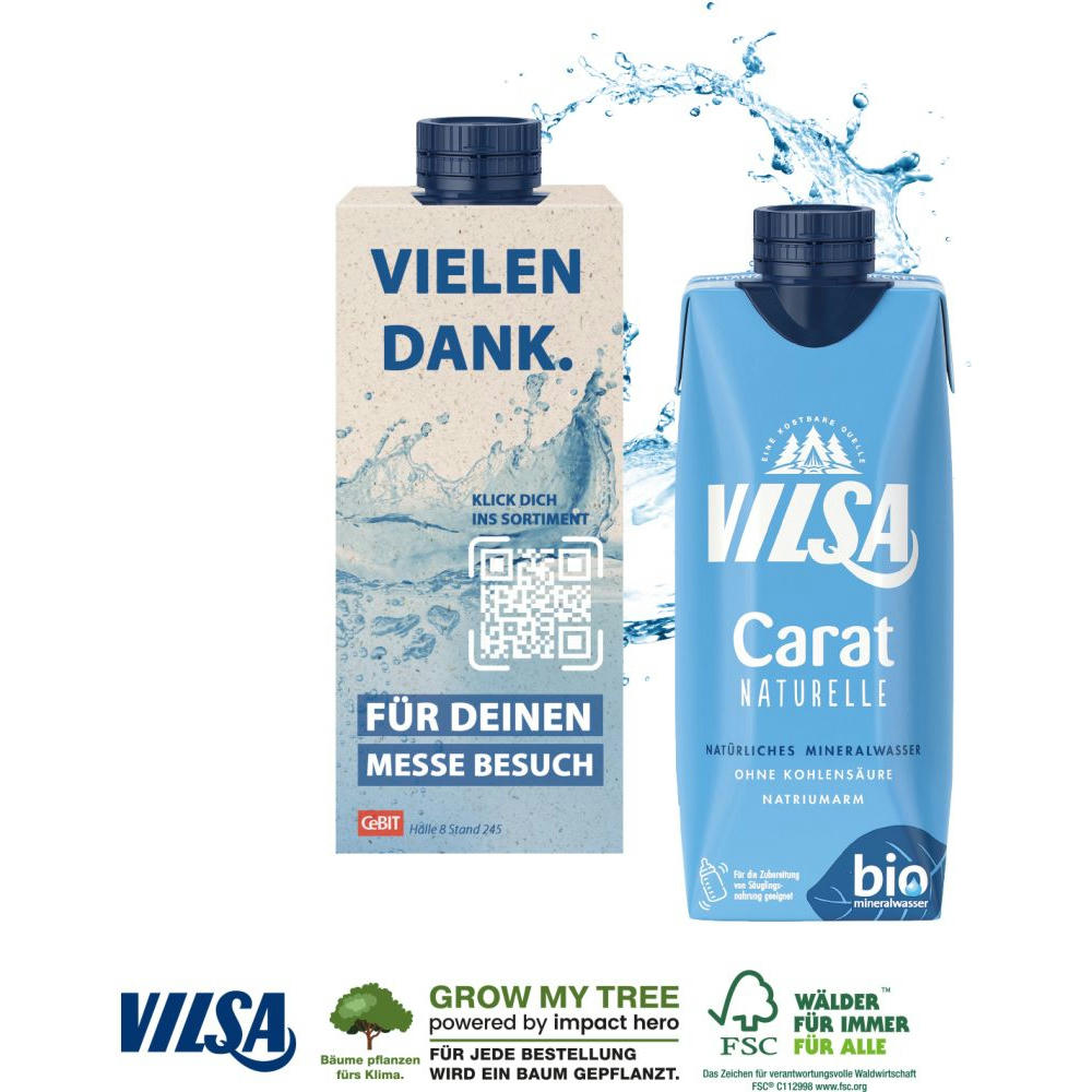 Werbewasser "naturelle"